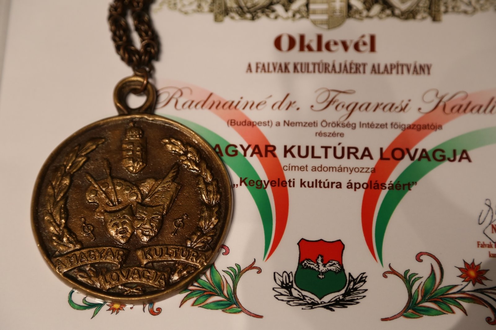 A Kultúra Lovagja lett a NÖRI főigazgatója