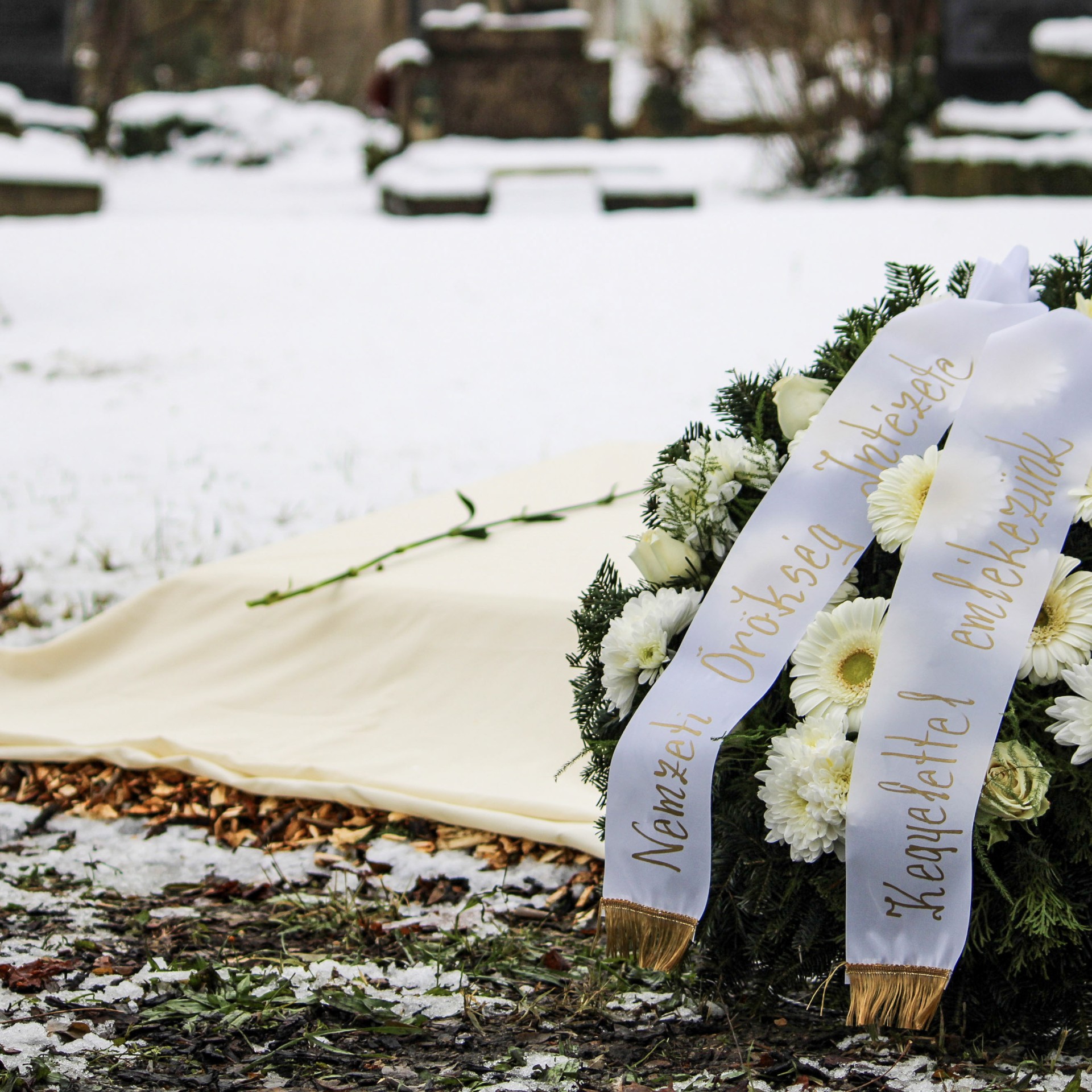 Emlékhelyet avattunk Mányoki Ádám tiszteletére a Fiumei úti sírkertben