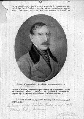 Eckstein Frigyes, ehrenbergi