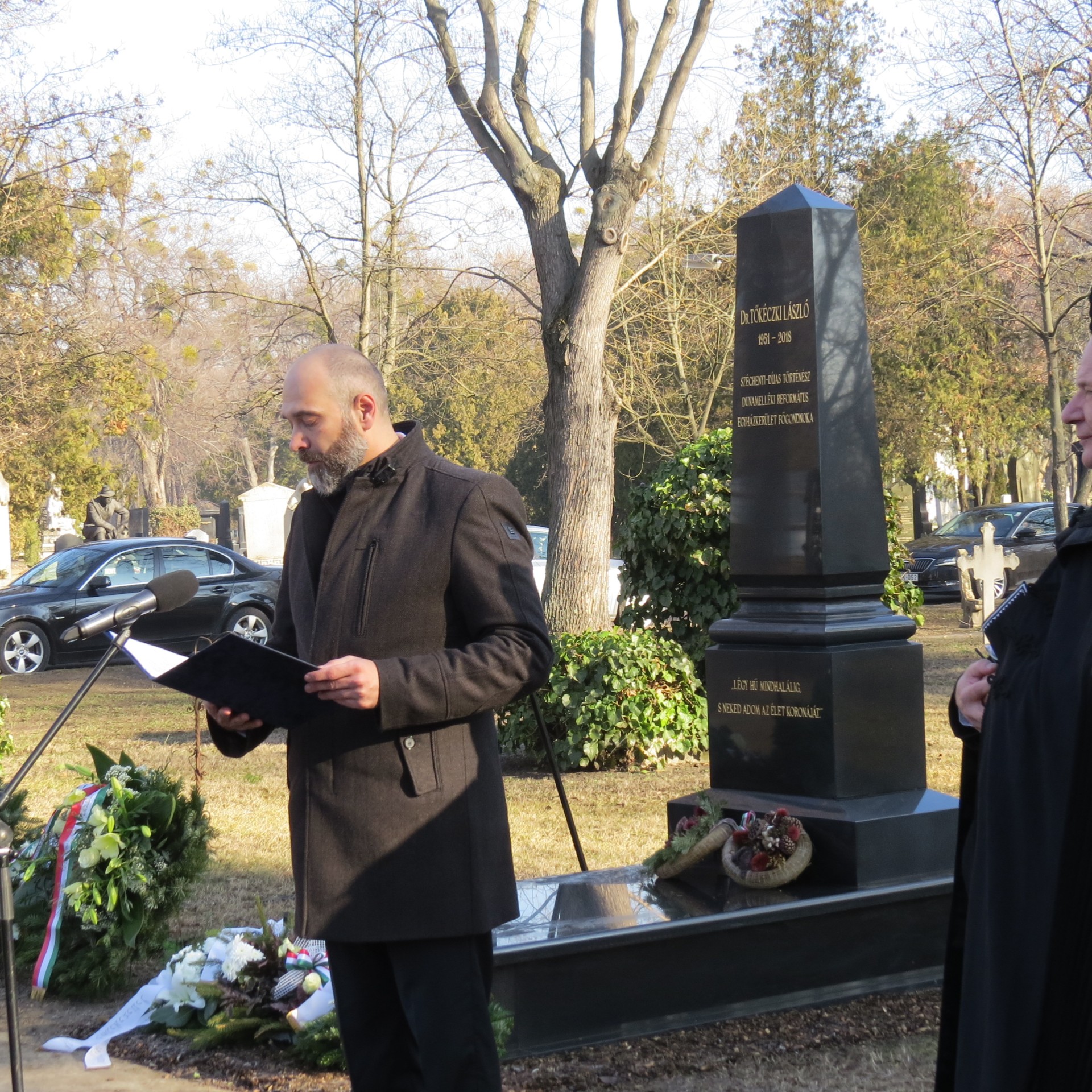 Felavatták Tőkéczki László síremlékét Budapesten