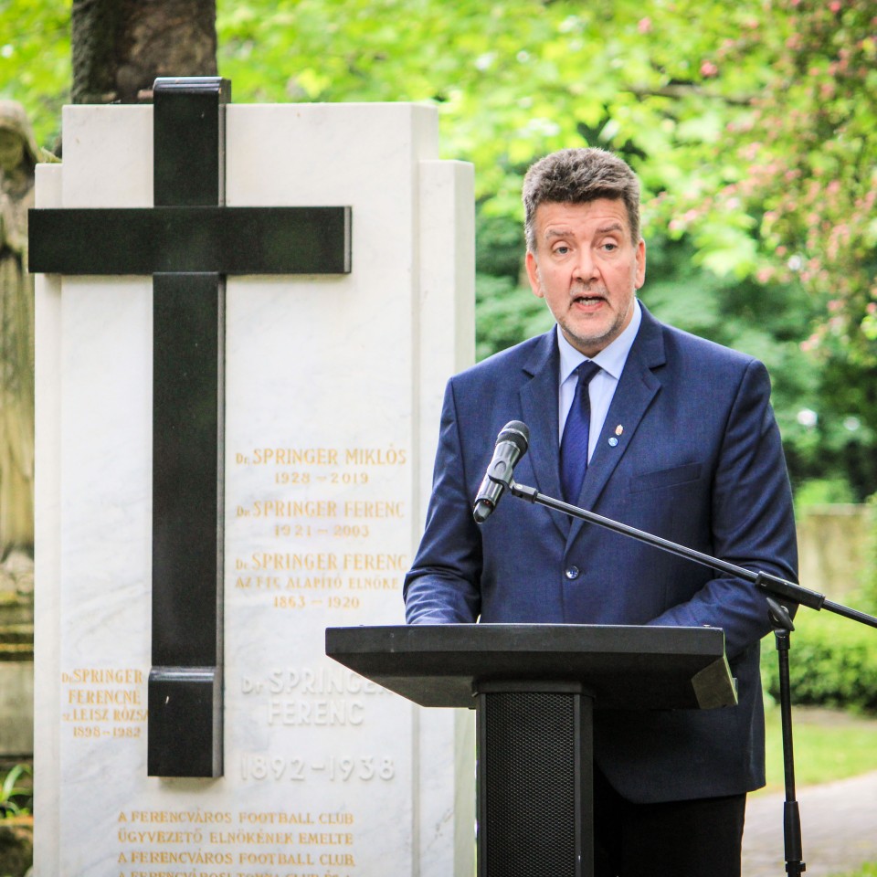 125 éves a Ferencvárosi Torna Club - Megemlékezés Springer Ferenc síremlékénél