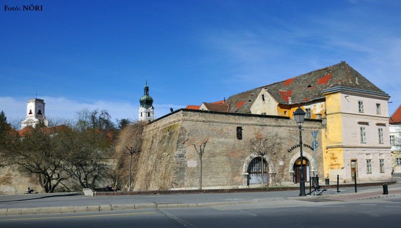 A győri vár megmaradt része 