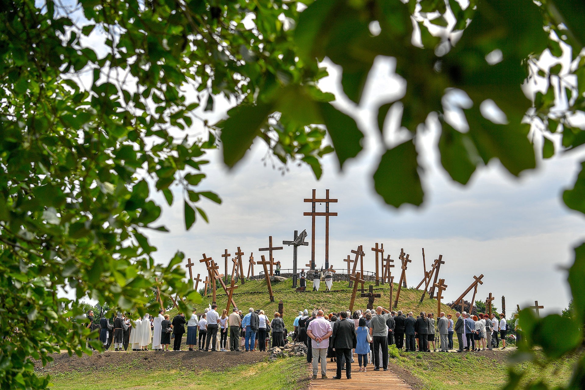A muhi csata felújított emlékműve az átadása napján, 2018. május 26-án.
