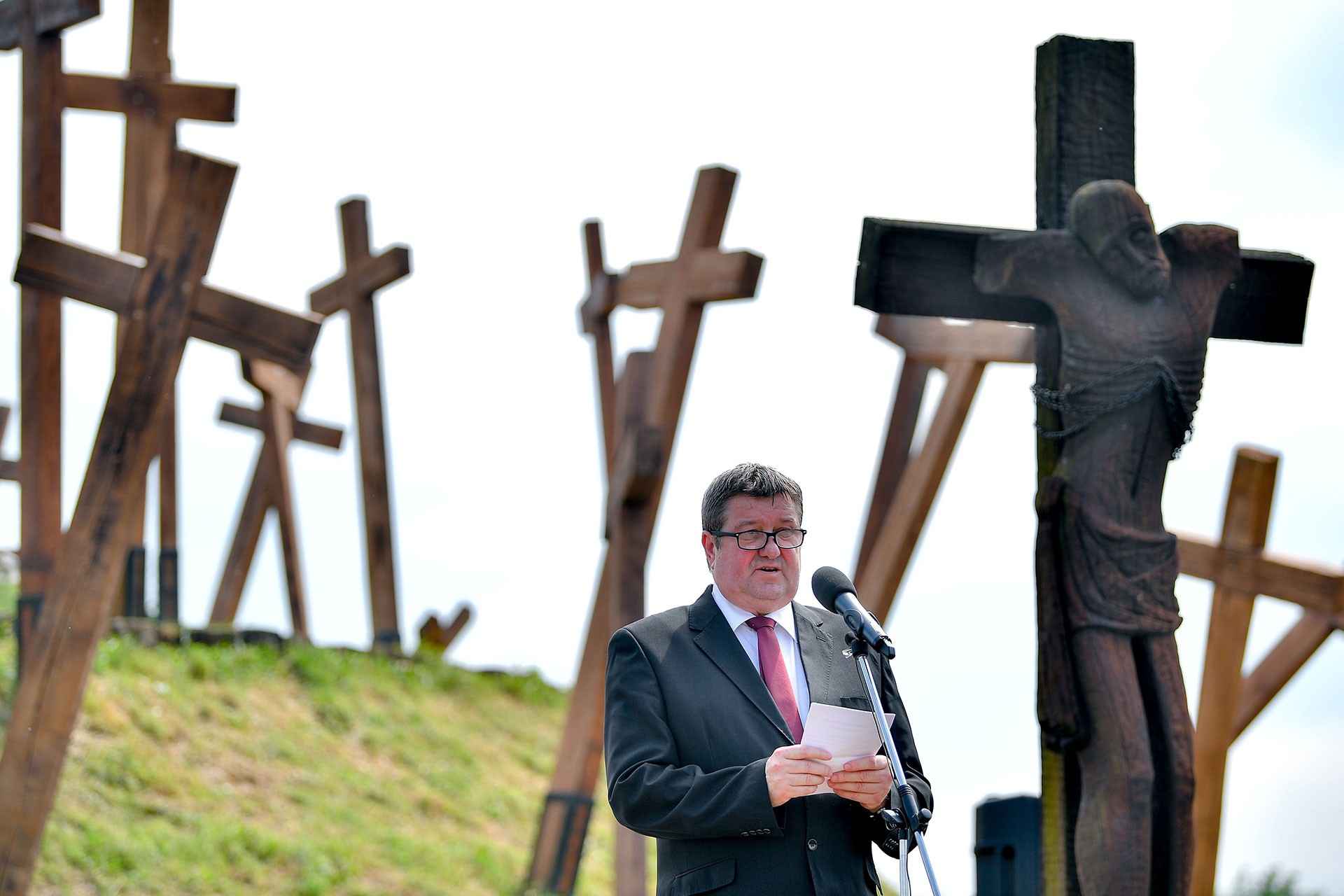 Tállai András, a Pénzügyminisztérium államtitkára, térség fideszes országgyűlési képviselője  beszéde.